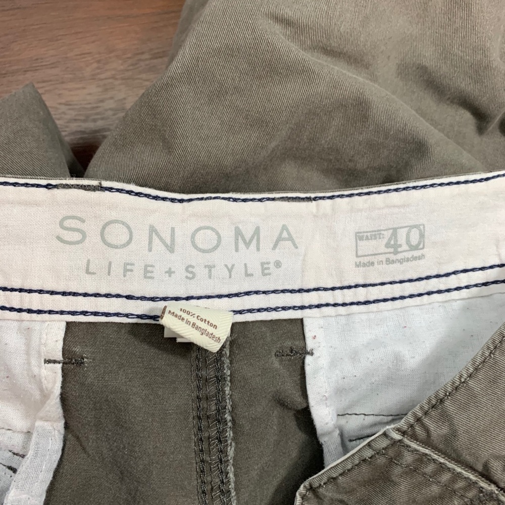 Sonoma Brown Cargo Shorts - Picture 3 of 5